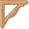 Ekena Millwork Funston Arts and Crafts Rough Sawn Bracket w/ Offset Brace, Western Red Cedar, 8"W x 38"D x 38"H BKT0806X38X38FST03RWR - alternate 2